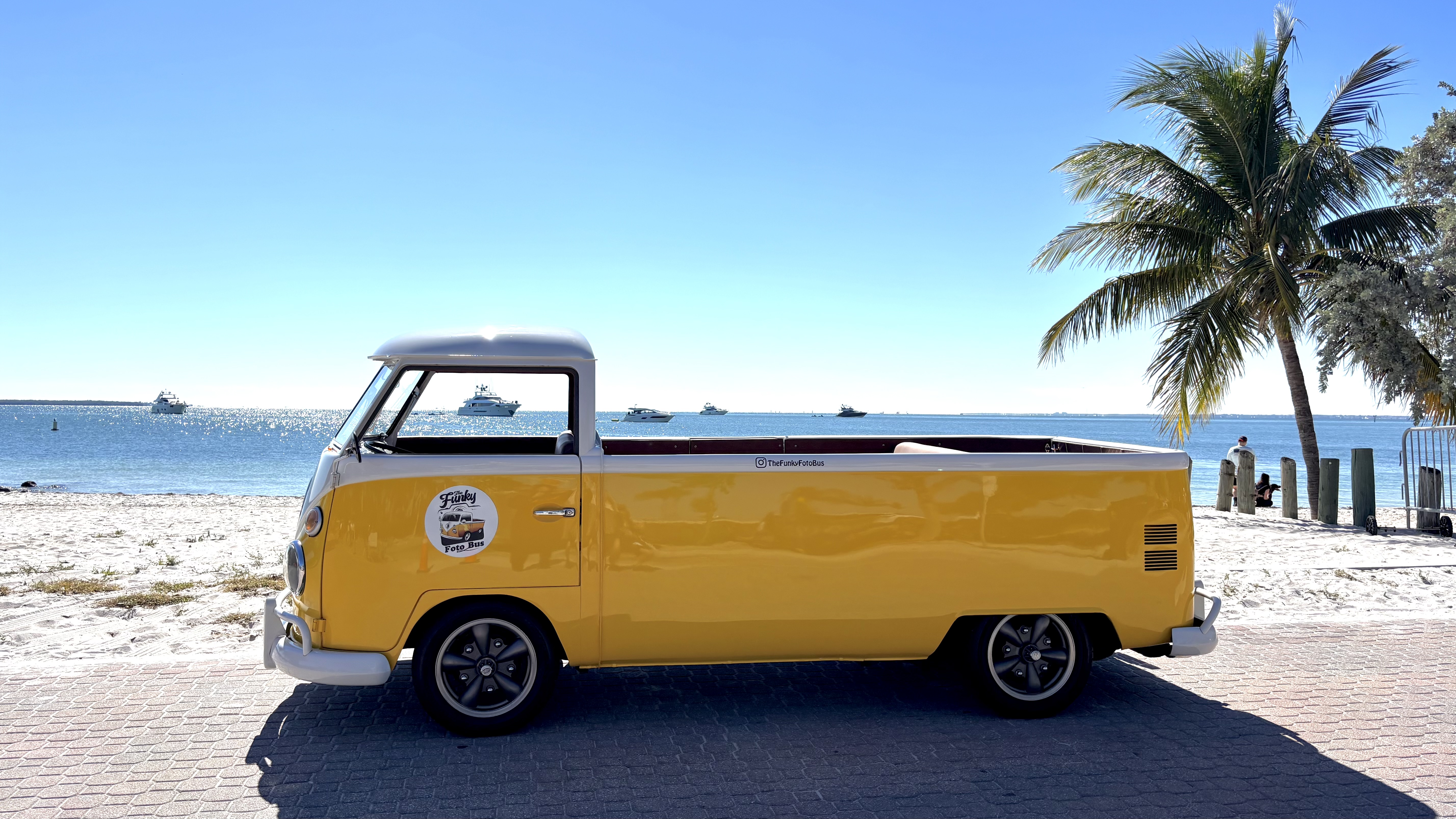 Classic car for weddings and vintage VW bus rental in Naples Florida